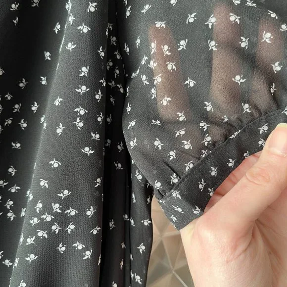 A New Day Target Maxi Full Length Black Floral Dress - Picture 9 of 12